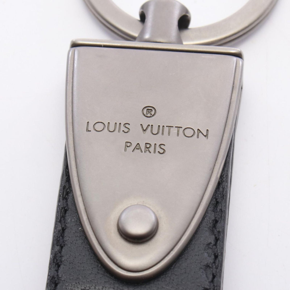 Louis Vuitton Key Holder Porte Cles Damier Infini Noir Leather Dragonne — view 3