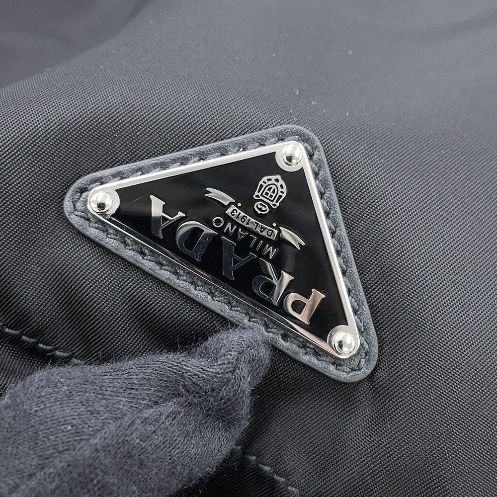 Prada Tote Bag Re-Nylon Mariner Medium Nylon Black — view 8