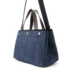 Prada Handbag Logo Denim 2-Way Black — view 2