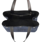 Prada Handbag Logo Denim 2-Way Black — view 6