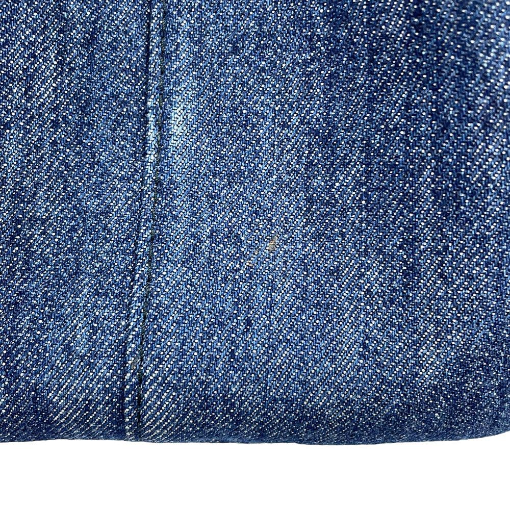 Prada Handbag Logo Denim 2-Way Black — view 8