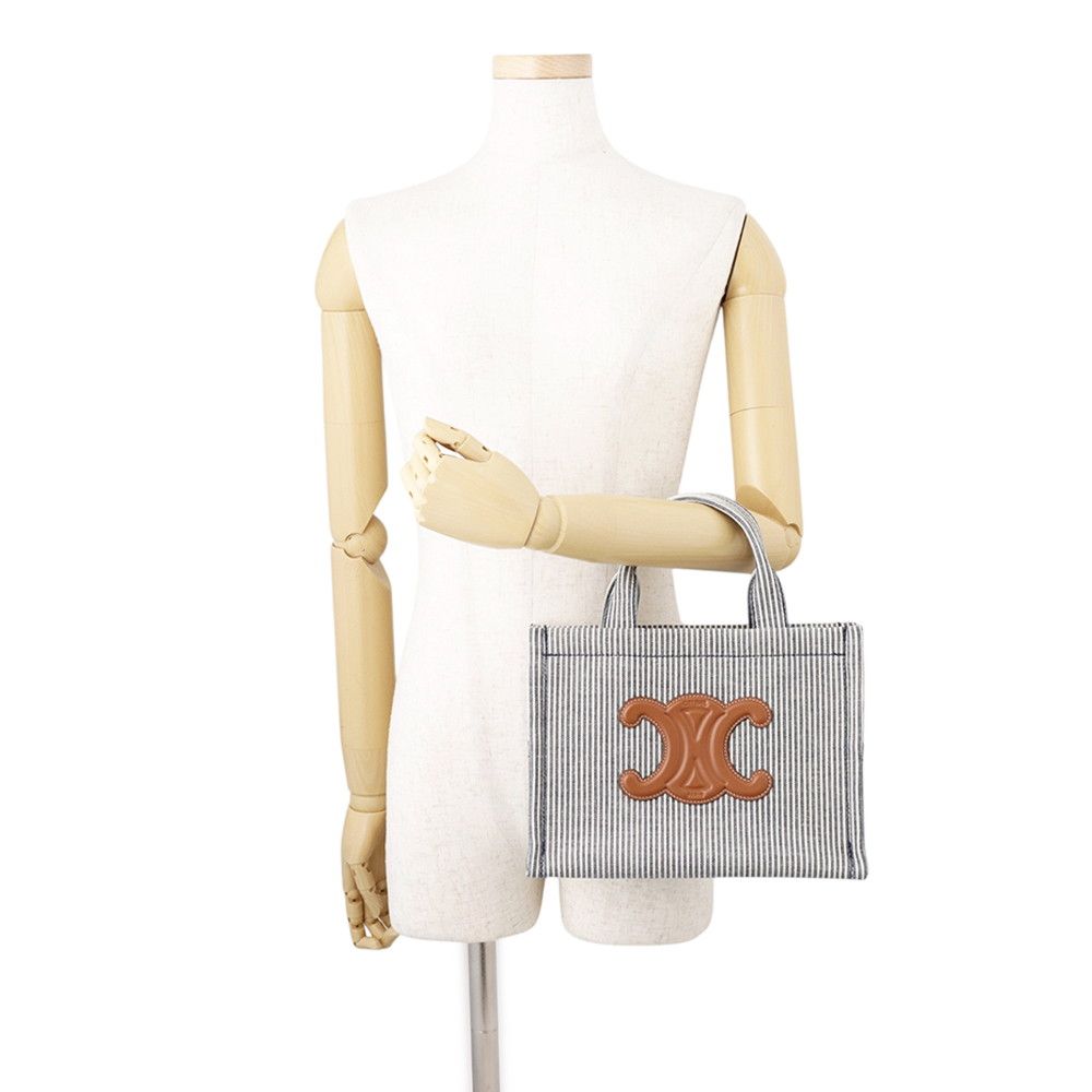 Celine Handbag Triomphe Cabas Thais Small Canvas 2-Way — view 4