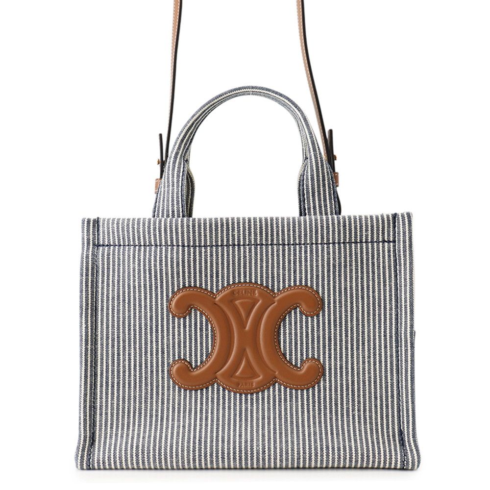 Celine Handbag Triomphe Cabas Thais Small Canvas 2-Way