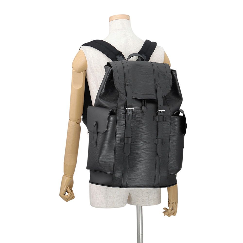 Louis Vuitton Backpack Epi Christopher PM Black — view 4