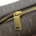 Saint Laurent Paris Second Monogram Leather Clutch — view 8