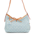 Louis Vuitton Shoulder Bag Monogram Denim Carryall NM PM LV by the Pool