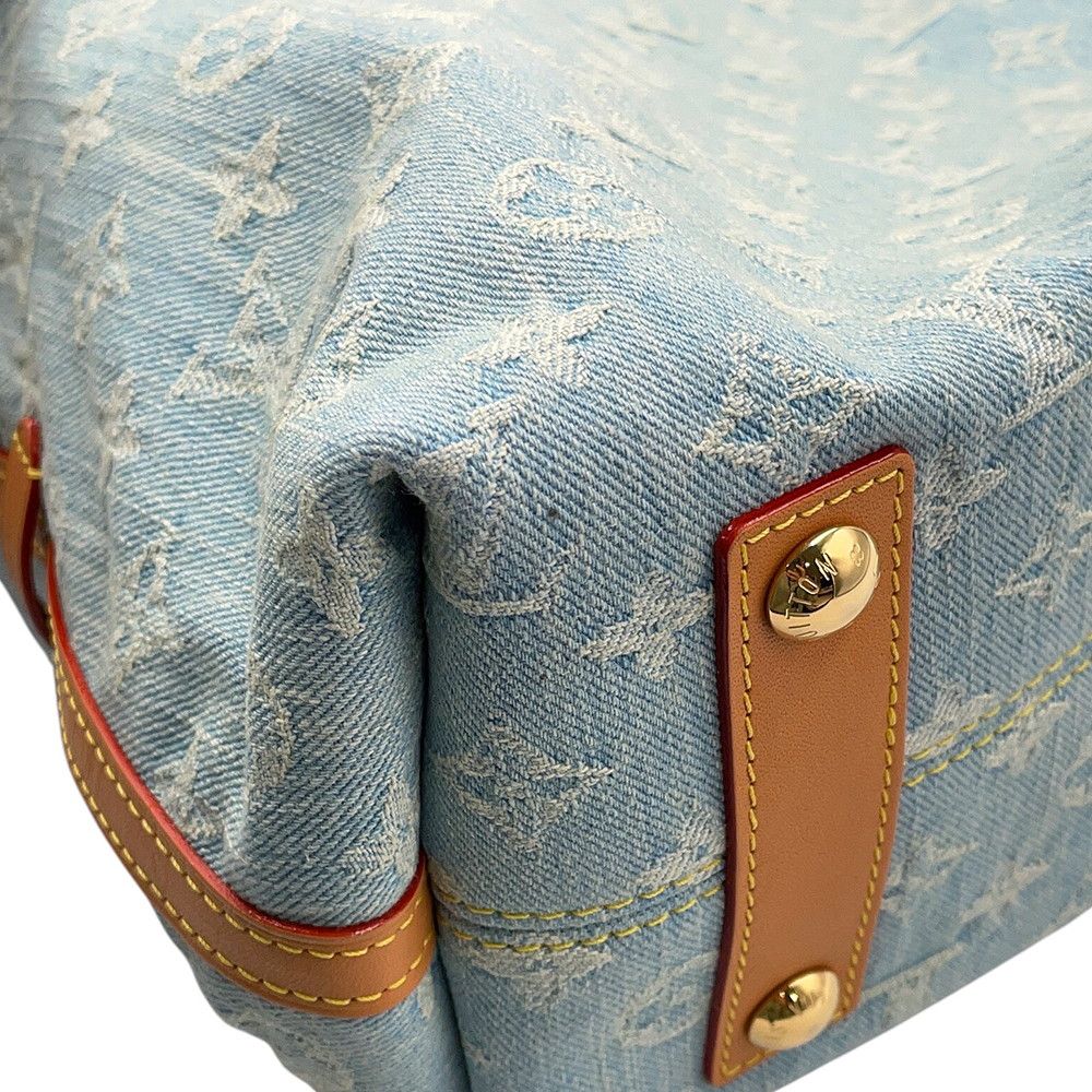 Louis Vuitton Shoulder Bag Monogram Denim Carryall NM PM LV by the Pool — view 6