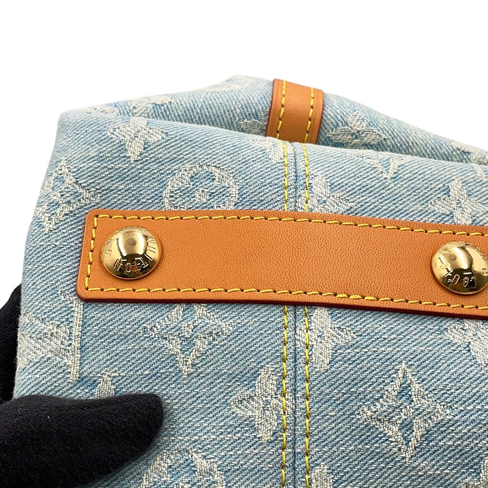 Louis Vuitton Shoulder Bag Monogram Denim Carryall NM PM LV by the Pool — view 8