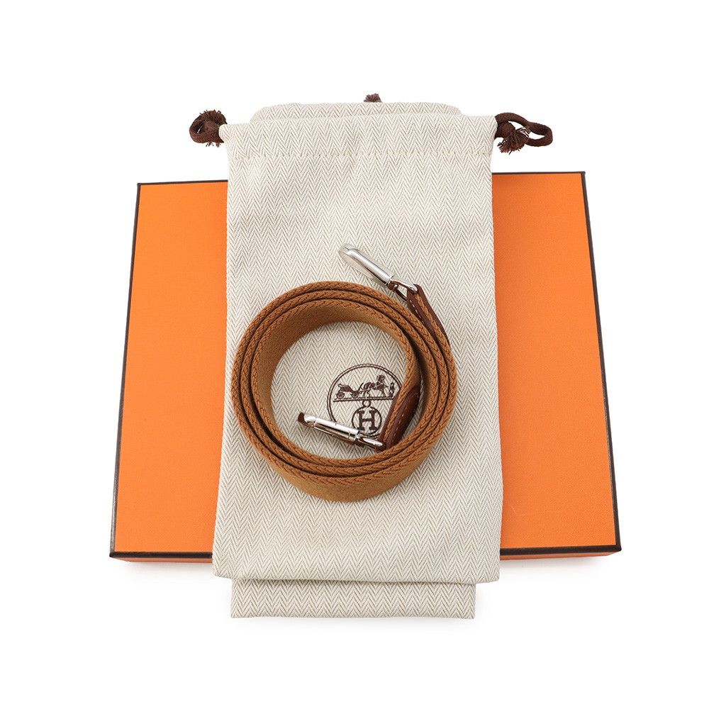 Hermes Shoulder Bag Evelyne TPM Amazone Gold Silver Taurillon Clemence — view 6