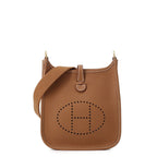 Hermes Shoulder Bag Evelyne TPM 1 Amazone Gold Taurillon Clemence