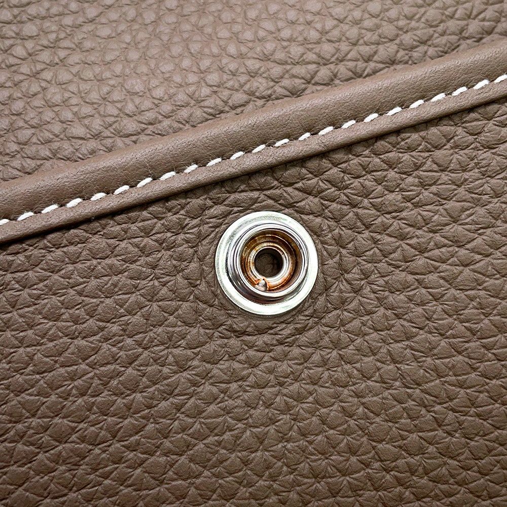 Hermes Shoulder Bag Evelyne 3 23 Etoupe Silver Taurillon Clemence — view 5