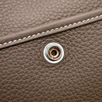 Hermes Shoulder Bag Evelyne 3 23 Etoupe Silver Taurillon Clemence — view 5