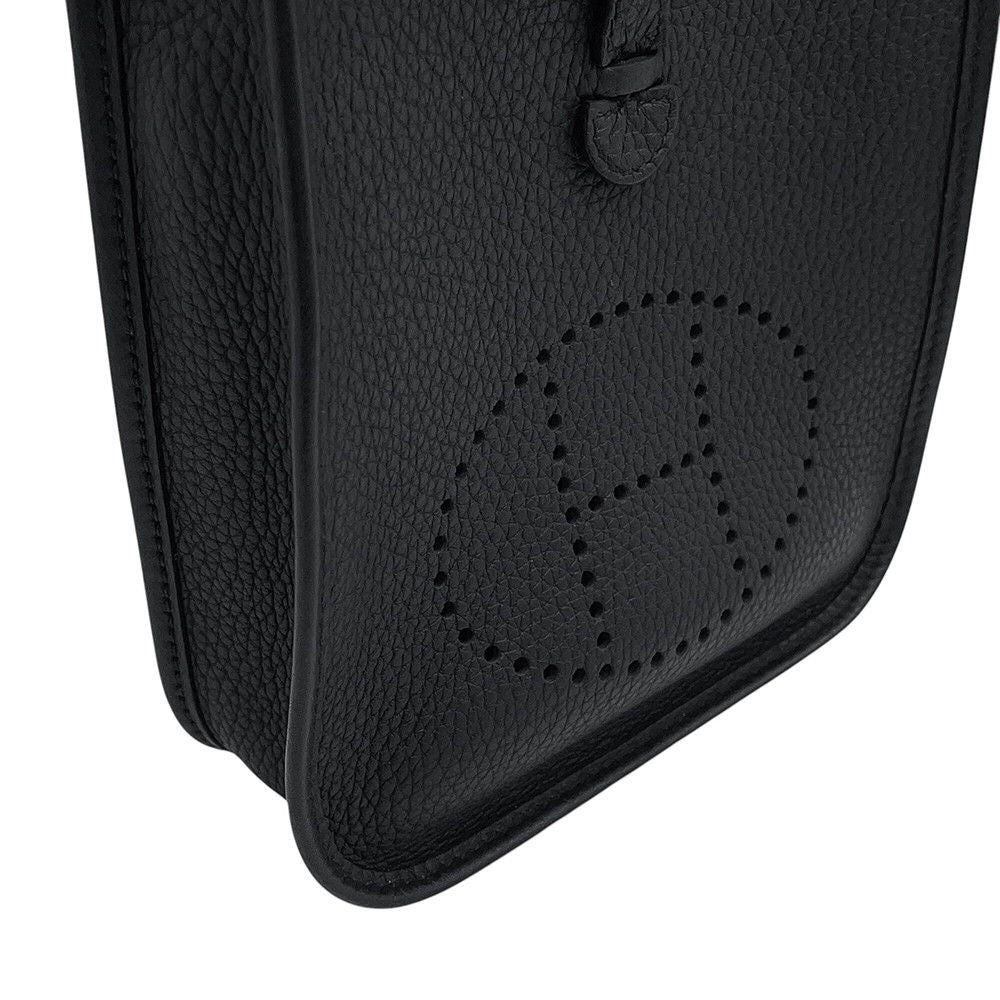 Hermes Evelyne TPM Amazone Sangle Cordage Black Gray Misty Silver Taurillon — view 6