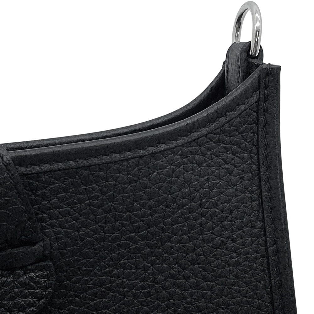 Hermes Evelyne TPM Amazone Sangle Cordage Black Gray Misty Silver Taurillon — view 7