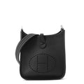 Hermes Evelyne TPM Amazone Sangle Cordage Black Gray Misty Silver Taurillon
