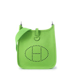 Hermes Shoulder Bag Evelyne TPM 1 Amazone Granit Silver Taurillon Clemence