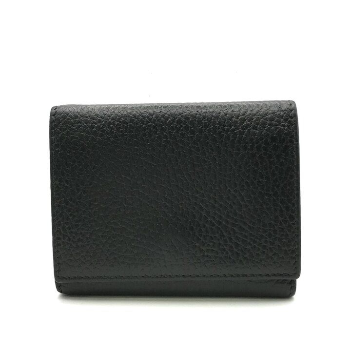 Gucci GG Marmont Petit Trifold Wallet Compact Leather Black — view 2
