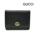 Gucci GG Marmont Petit Trifold Wallet Compact Leather Black