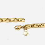 Celine Vintage Circle Necklace Gold — view 6