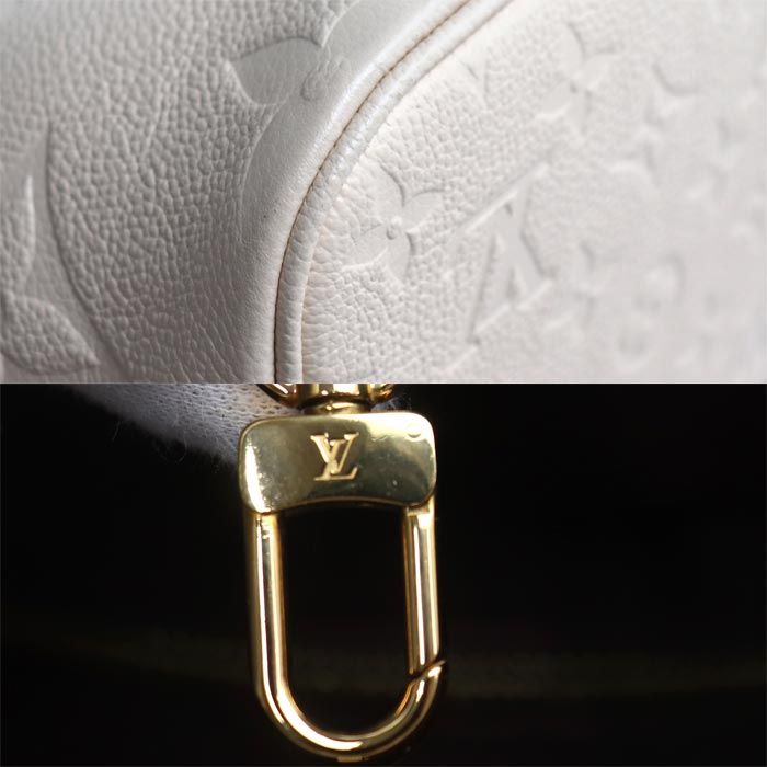 Louis Vuitton Neverfull MM Tote Bag Monogram Empreinte Cream — view 5