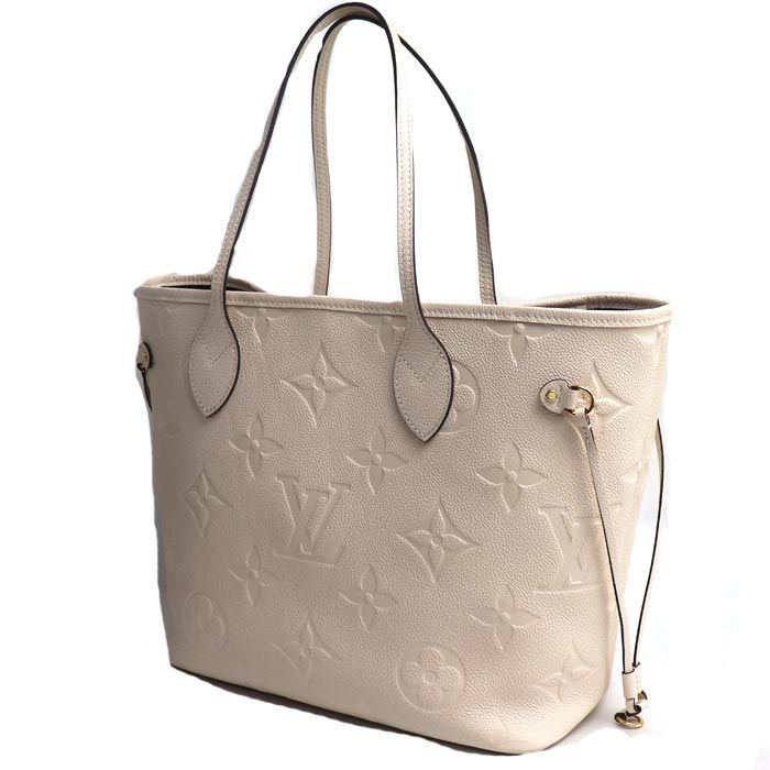 Louis Vuitton Neverfull MM Tote Bag Monogram Empreinte Cream — view 2