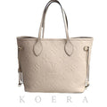 Louis Vuitton Neverfull MM Tote Bag Monogram Empreinte Cream