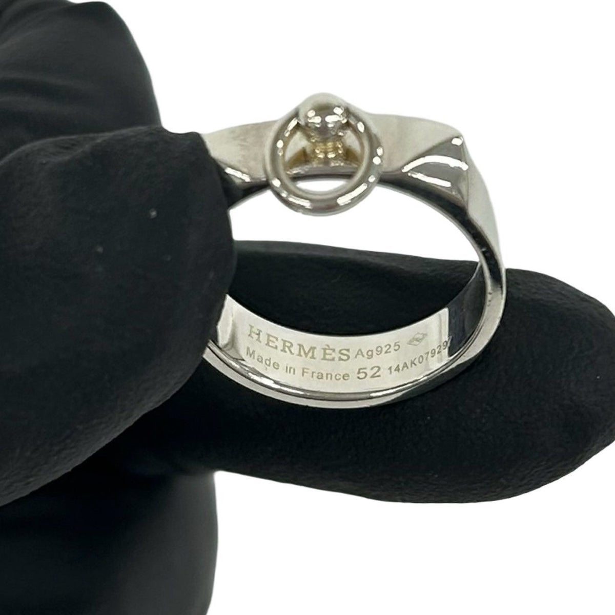 Hermes Collier de Silane Ring 925 Sterling Silver — view 3