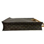 Louis Vuitton Sac Plat Monogram Leather Tote Bag Business Brown — view 6