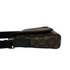 Louis Vuitton District PM Monogram Macassar Leather Shoulder Bag Cross Brown — view 5