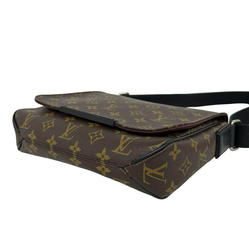 Louis Vuitton District PM Monogram Macassar Leather Shoulder Bag Cross Brown — view 8