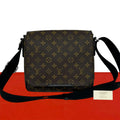 Louis Vuitton District PM Monogram Macassar Leather Shoulder Bag Cross Brown