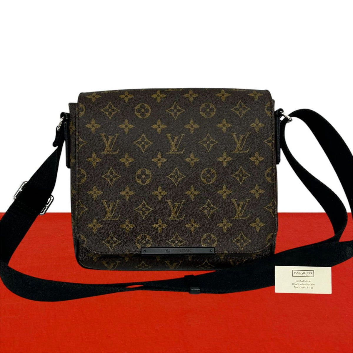 Louis Vuitton District PM Monogram Macassar Leather Shoulder Bag Cross Brown