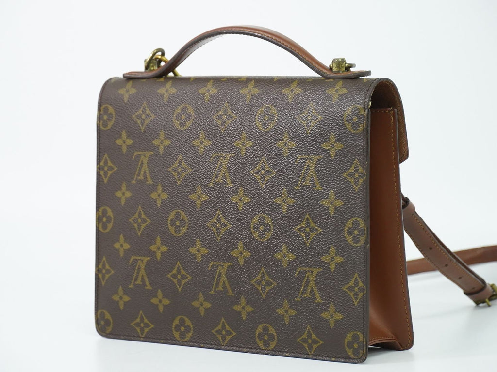 Louis Vuitton LV Monceau 26 Monogram 2-Way Shoulder Bag Brown — view 2