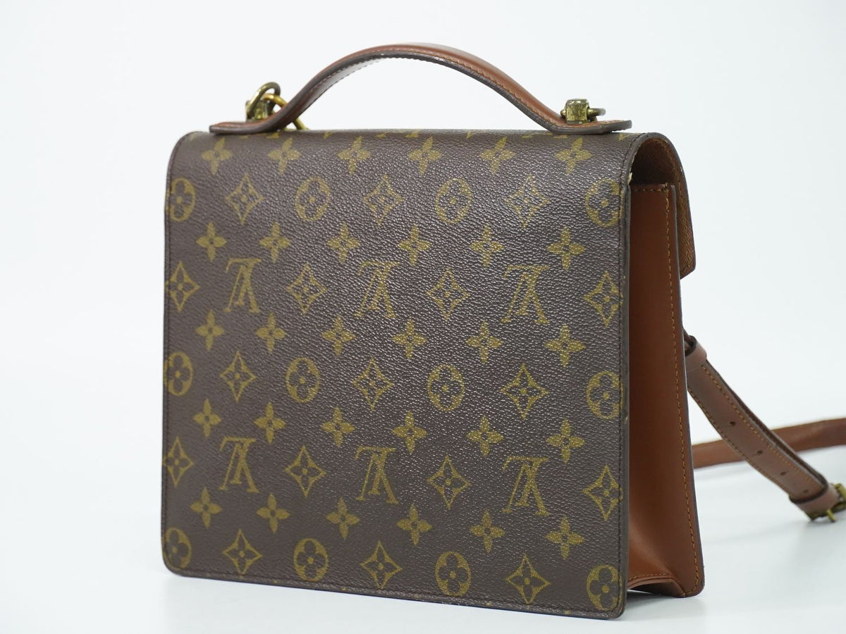 Louis Vuitton LV Monceau 26 Monogram 2-Way Shoulder Bag Brown — view 2