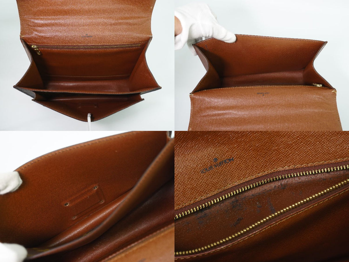 Louis Vuitton LV Monceau 26 Monogram 2-Way Shoulder Bag Brown — view 8