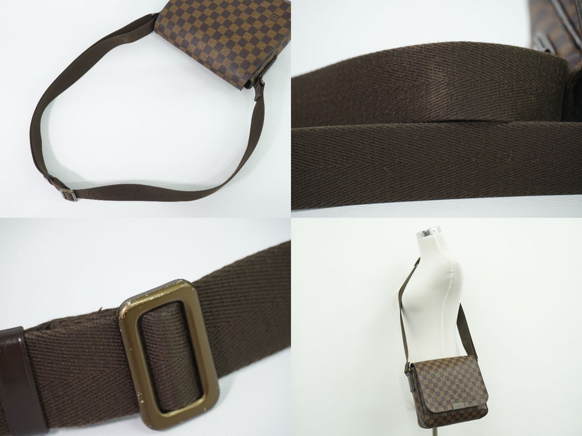 Louis Vuitton LV District PM Damier Ebene Shoulder Bag Pochette Brown — view 6