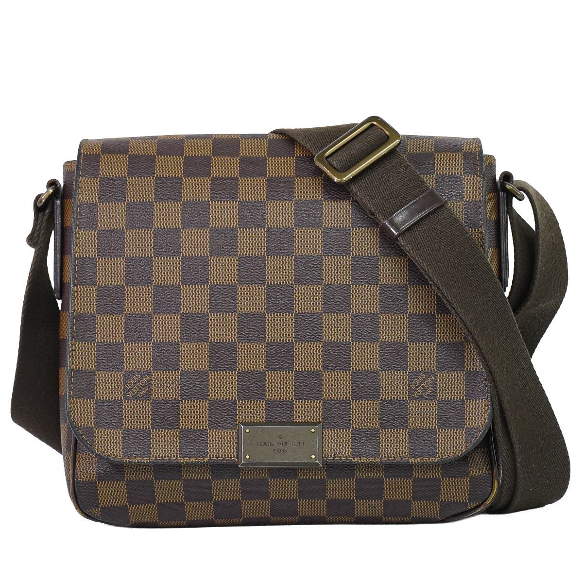 Louis Vuitton LV District PM Damier Ebene Shoulder Bag Pochette Brown