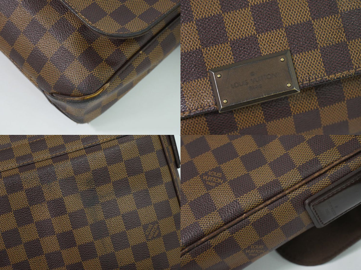 Louis Vuitton LV District PM Damier Ebene Shoulder Bag Pochette Brown — view 7