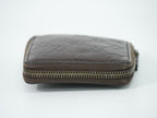 Gucci Guccissima Leather Zip Around Bifold Folded Wallet Compact Brown — view 4