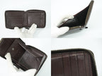 Gucci Guccissima Leather Zip Around Bifold Folded Wallet Compact Brown — view 7