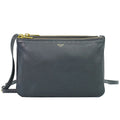 Celine Trio Small Shoulder Bag Pochette Leather Gray