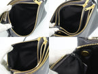 Celine Trio Small Shoulder Bag Pochette Leather Gray — view 8