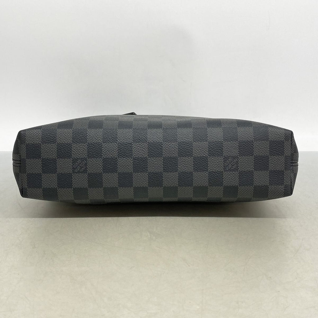 Louis Vuitton Shoulder Bag Damier Graphite Mick PM NM Black Gray — view 3