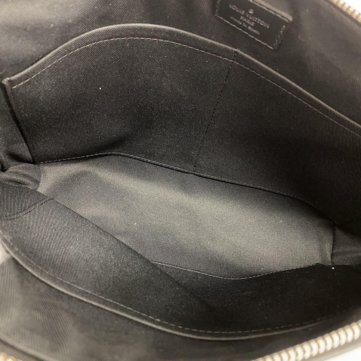 Louis Vuitton Shoulder Bag Damier Graphite Mick PM NM Black Gray — view 4