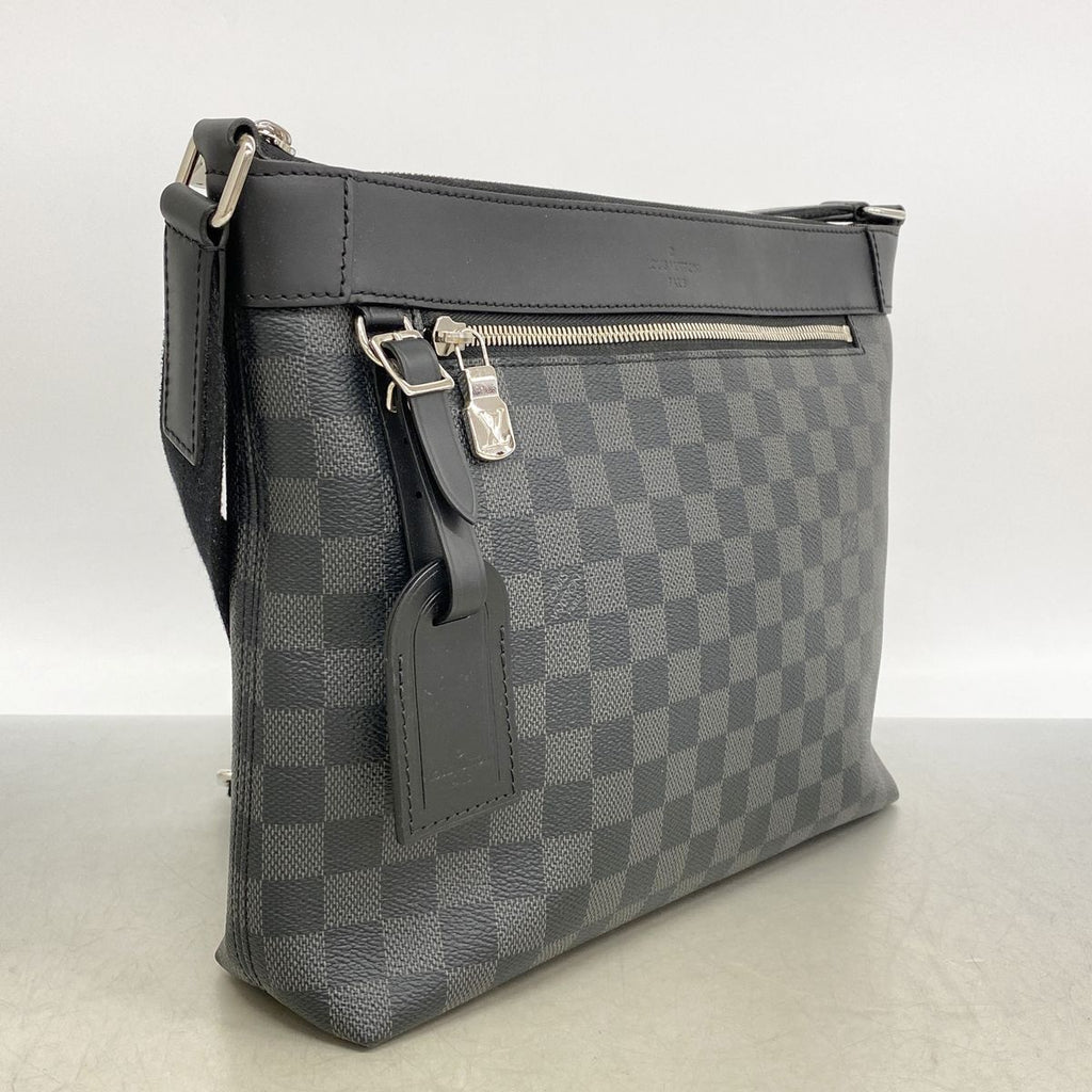 Louis Vuitton Shoulder Bag Damier Graphite Mick PM NM Black Gray — view 2
