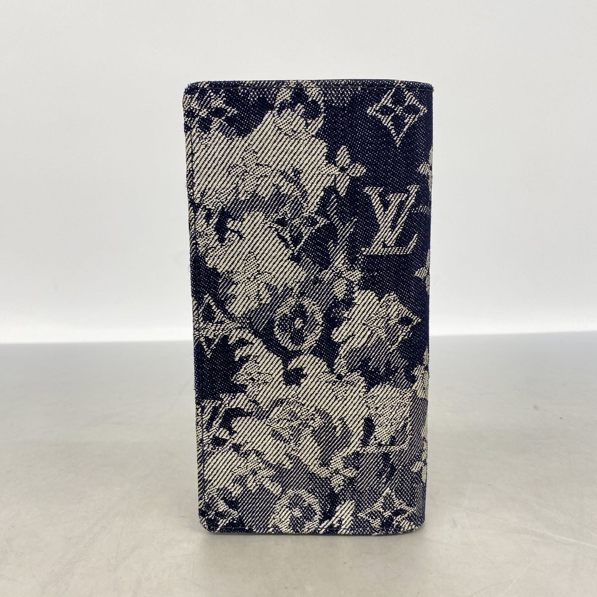 Louis Vuitton Wallet Monogram Tapestry Portefeuille Brazza NM Navy — view 7