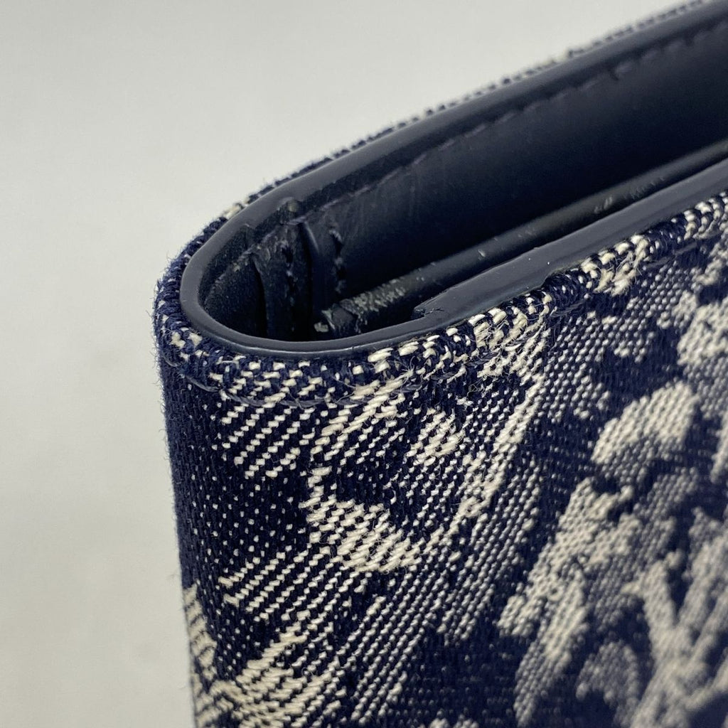 Louis Vuitton Wallet Monogram Tapestry Portefeuille Brazza NM Navy — view 5