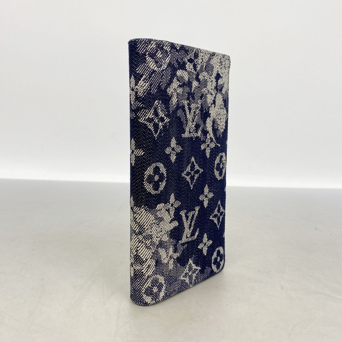 Louis Vuitton Wallet Monogram Tapestry Portefeuille Brazza NM Navy — view 2