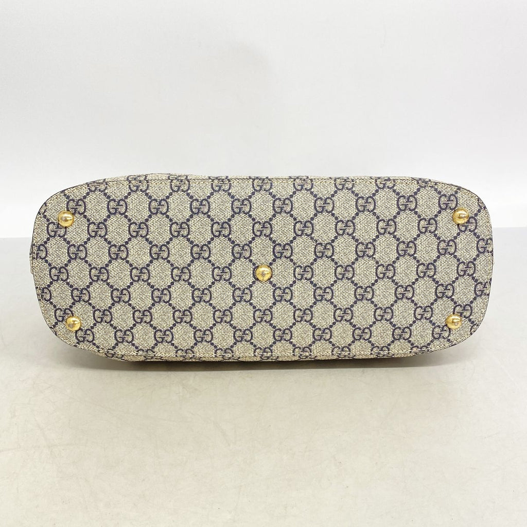 Gucci Shoulder Bag GG Supreme Beige Navy Red Gold — view 3