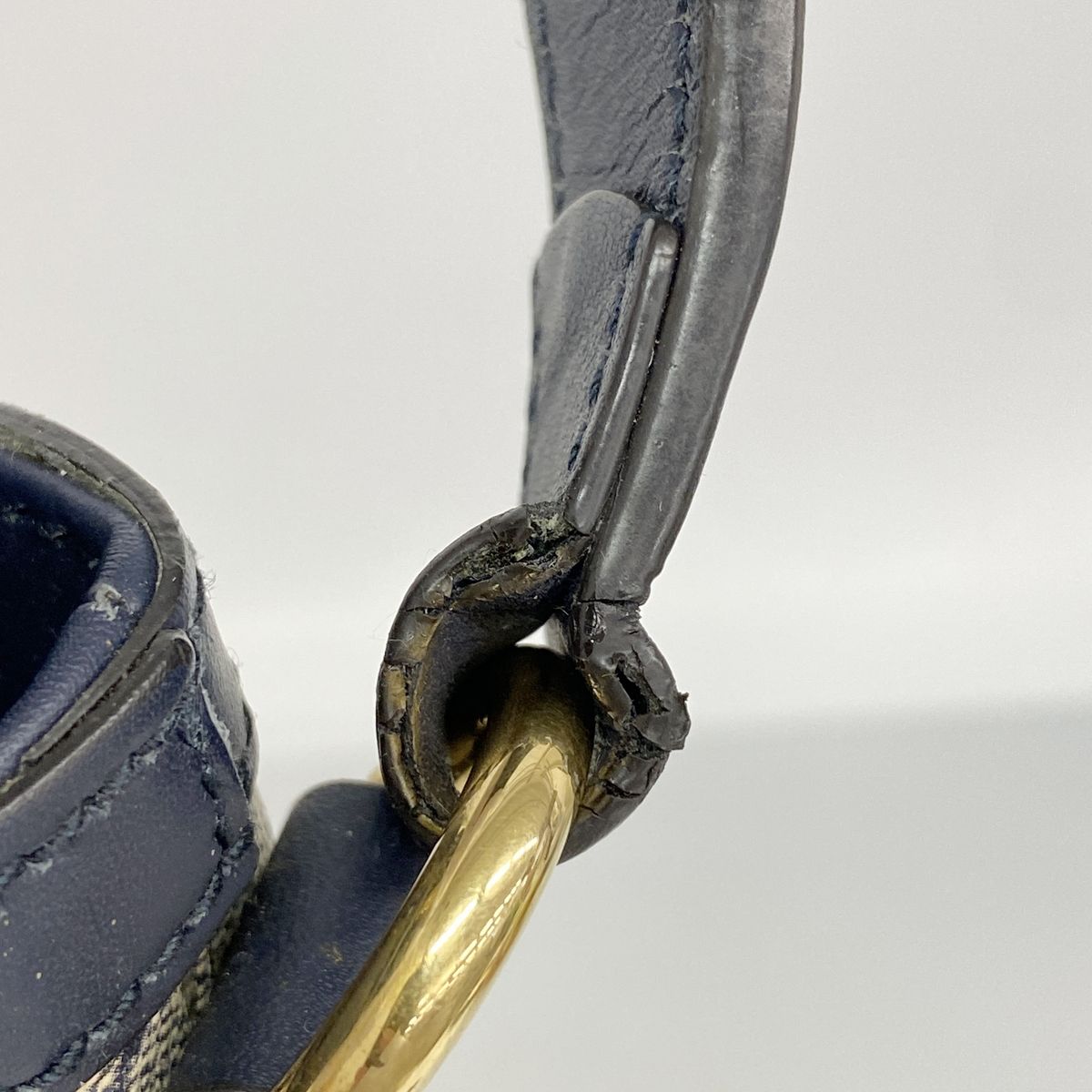 Gucci Shoulder Bag GG Supreme Beige Navy Red Gold — view 7